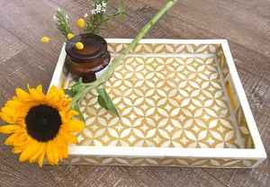 ถาดเสิร์ฟตกแต่ง ถาดเสิร์ฟทำจากไม้ MDF ฝังเรซิ่น ถาดขัดเงาธรรมชาติ เป็นมิตรกับสิ่งแวดล้อม ของตกแต่งบ้านและเครื่องครัว - Product Image 2