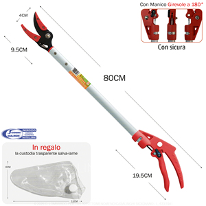 Tijeras Resistentes para Frutas y Espárragos con Mango de Plástico de 80 cm - Product Image 5