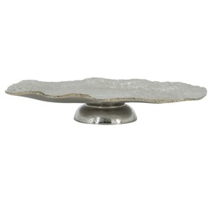 Plateau de service en aluminium de luxe de forme ronde le plus vendu style moulage en or pour la décoration de table et l'utilisation du service - Product Image 5