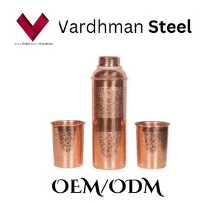 Vente en gros de bouteille en cuivre de gravure de créateur de 650 ml verres en plastique de qualité supérieure avec une expérience élégante bouteille en cuivre de gravure de créateur - Product Image 4