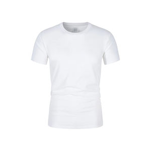 Fabricante directo al por mayor precio de secado rápido camisetas de los hombres de poliéster personalizado mezclado pantalla impresa en blanco de talla grande opción - Product Image 6
