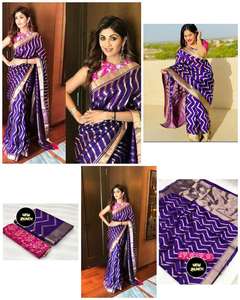 Sarees en soie Lichi de qualité supérieure en vrac Fournisseur en gros par FashionHarbour Sarees indiennes traditionnelles pour femmes - Product Image 6