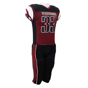 Venta al por mayor imprime tu propio diseño de dos piezas de uniforme de fútbol americano para juego y entrenamiento - Product Image 6