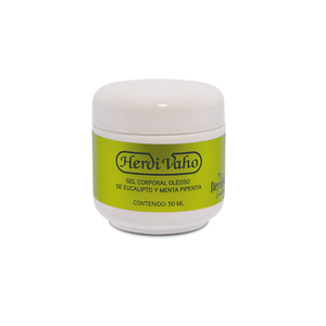 HERDI-VAHO 50ml ; Gel crémeux huileux à l'huile essentielle d'eucalyptus et de menthe, pour massage externe, en cas de congestion nasale (nez bouché) - Product Image 1