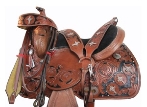 Selle Western en cuir véritable de qualité supérieure pour cheval Selle de course pour équitation Selle Western - Product Image 2