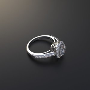 Anillo de Compromiso de Plata de Ley con Solitario de 1.50 Quilates - Product Image 2