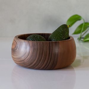 Juego de ensaladeras de madera NATURAL de alta calidad, diferentes tamaños de juego de cuencos de madera para restaurante, cocina hecha a mano - Product Image 2