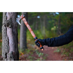 Tomahawk Burraq Personalizado de 19.5 Pulgadas, Acero al Carbono, Mango de Madera de Palisandro con Funda de Cuero, Regalo para Exteriores, Hecho a Mano, Grado Industrial - Product Image 3