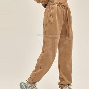 Pantalon délavé à l'acide de la meilleure qualité sur mesure pour hommes en coton et polyester style décontracté vêtements d'extérieur conceptions OEM avec logo personnalisé - Product Image 4