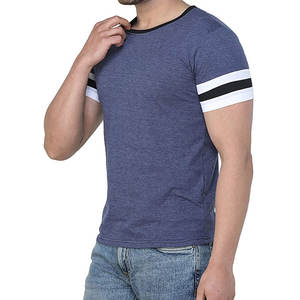 Camiseta para hombre de algodón de alta calidad camiseta personalizada Crew Fitness serigrafía impresa con etiqueta bordada de microfibra - Product Image 4