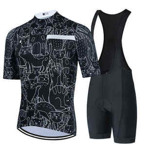 Ropa de ciclismo personalizada, uniforme de bicicleta colorido, ropa de bicicleta para hombres, conjunto de camisetas de Ciclismo de manga corta - Product Image 4