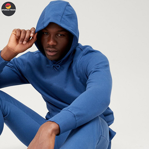 Chándal deportivo de peso pesado para hombre, ropa de gimnasio de gran tamaño de manga larga para invierno, conjunto de tela fresca de invierno - Product Image 2