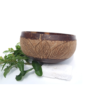 Best Price Handcrafted <b>Coconut</b> <b>Shell</b> Bowl with Leaf Pattern Engraved <b>Coconut</b> Bowl for Kitchen & Gifts Made in Vietnam - Product Image 2