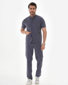 Stylish Medical Uniform for Men Elastic Waist Straight <b>Trouser</b> 100% Premium Quality Summer & Winter Wear Hospital Scrubs Sets - Product Image 1