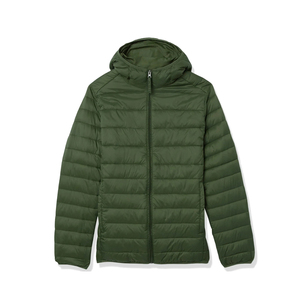Chaqueta acolchada con cuello levantado para hombre de alta calidad, ropa de calle de invierno, abrigo de burbujas cómodo y cálido, tela de lona, servicio OEM - Product Image 4