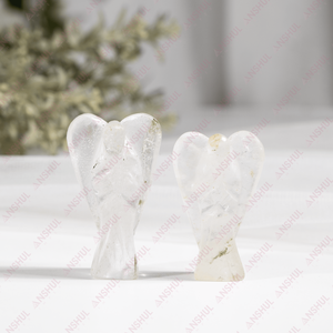 คริสตัลควอตซ์ธรรมชาติสีใส แกะสลักรูปนางฟ้า ขนาด 2 นิ้ว - Product Image 5