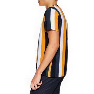 Camiseta lisa en blanco de manga corta de algodón con cuello redondo de alta calidad con estampado personalizado, Camiseta básica de talla grande Unisex para hombre - Product Image 6