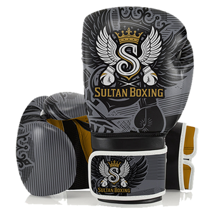 Guantes de Boxeo Sultan con Diseño Personalizado para Artes Marciales, Muay Thai y Sesiones de Entrenamiento con Correa de Velcro Ajustable - Product Image 3