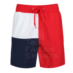 Pantalones cortos de playa para hombre de diseño personalizado OEM 100% algodón cintura media mejor precio ropa de playa informal con patrón sólido - Product Image 4