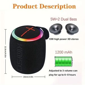 Altoparlante Bluetooth portatile con Sound Bar & RGB LED per cellulare universale e dispositivo Bluetooth - Product Image 3