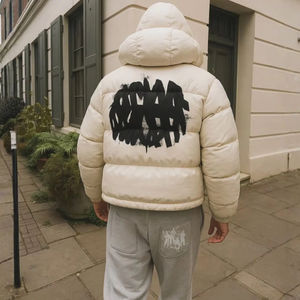 2025 Oem Hot Selling Premium Quality Custom Winter Casual Loose Digital Print Lining Thick Puffer Jacket <b>for</b> Men With Hooded - Product Image 1