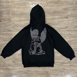 Sweats à capuche grande taille en coton pour femmes Impression personnalisée Sweatshirts à manches longues de haute qualité pour adultes - Product Image 6