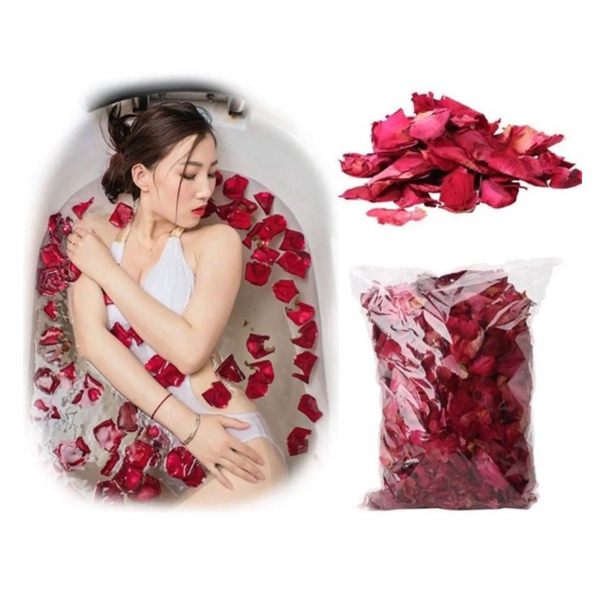 Kuncup mawar kering/kelopak mawar kering udara dari VIETNAM/bunga mawar alami kerajinan pernikahan teh HERBAL dan sachet mandi 99GD