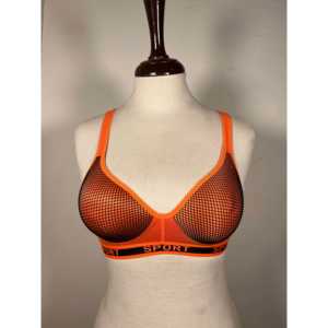 Sujetador con relleno trasero deportivo naranja - Product Image 6