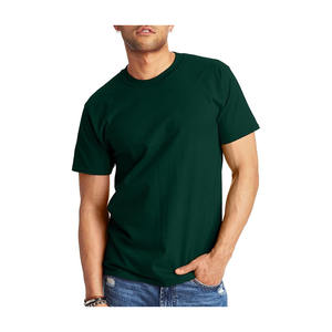 Camisetas de cuello redondo de manga corta de algodón Premium para hombre, camisetas clásicas sólidas básicas informales holgadas con estampado Digital - Product Image 4