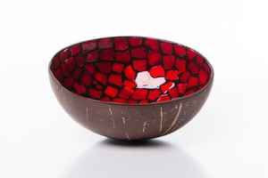 Bol en bois et incrustation d'os pour les cadeaux et le service du Ramadan Idéal pour les dattes et les friandises Designers élégants 100% Bol fait main - Product Image 4