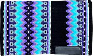 Vente en gros équestre 100% tapis de selle Western en feutre de laine mérinos avec design tissé coloré - Product Image 4