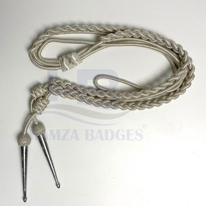 Cordon d'épaule réglable léger et écologique en nylon et polyester tressé durable pour les uniformes de tenue formelle-Cordon de citation - Product Image 6