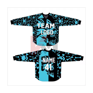 Camisetas de Paintball personalizadas de grado superior, UNIFORMES DE EQUIPO personalizados, mangas completas, camisetas de Paintball de sublimación transpirables ligeras - Product Image 5