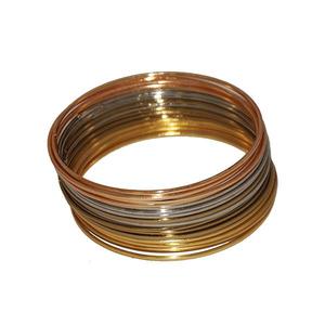 Urthn Fine <b>Bangle</b> <b>Set</b> 2 Tone Plated Model 1400601 - Product Image 1