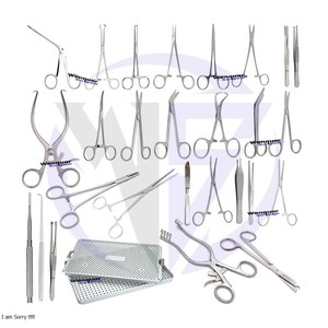 Ensemble d'instruments de chirurgie cardiaque de qualité supérieure Kit complet de chirurgie cardiovasculaire, thoracique et vasculaire | Comprend un porte-aiguille - Product Image 2