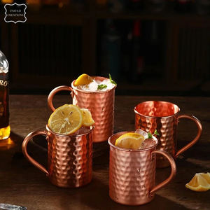 2025 haute qualité brillant cuivre acier inoxydable tasse haute Standard solide métal moscou Mule pour la fête en gros - Product Image 2