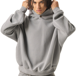En stock hommes sweats à capuche respirant nouveau style hommes sweats à capuche coton mélangé sur mesure hommes sweat à capuche surdimensionné - Product Image 2