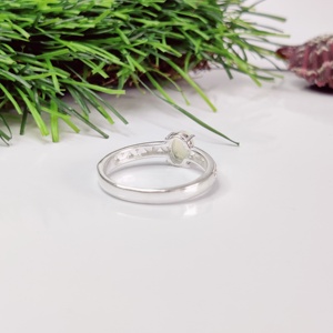 <b>Vintage</b> Ethiopian <b>Opal</b> Silver <b>Ring</b> Beautiful Designer Band with Ethiopian <b>Opal</b> Gemstone for Weddings and Parties - Product Image 2