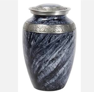 Urne funéraire de Biarritz en métal en laiton de vente chaude avec urne funéraire de forme florale ronde à vendre - Product Image 6