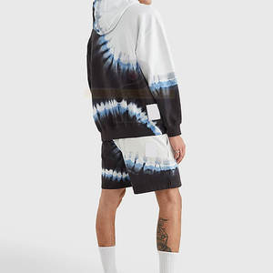 ชุดเซ็ตเสื้อฮู้ดดี้และกางเกงขาสั้นผ้าฝ้าย 100% น้ำหนักเบาสำหรับผู้ชาย เหมาะสำหรับฤดูหนาว สีสันปรับแต่งได้ ระบายอากาศ แห้งเร็ว คุณภาพสูง ราคาถูก - Product Image 4