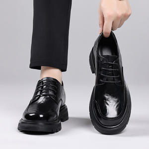 Chaussures habillées en cuir pour hommes, de haute qualité, sur mesure, décontractées et élégantes - Style Oxford - Product Image 4