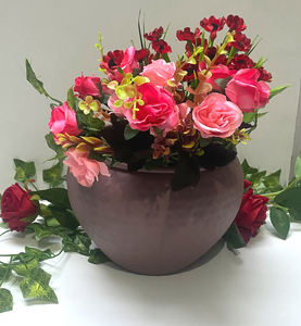 Revêtement en poudre de logo personnalisé fait main décoration de mariage en métal fini nouvelle tendance vase de table en gros pour la maison hôtel - Product Image 4