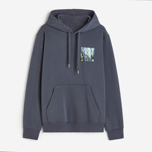 Sweat à capuche thermique en polyester de qualité supérieure pour homme, confortable toute la journée, sport, motifs imprimés élégants, techniques brodées pour l'hiver - Product Image 6
