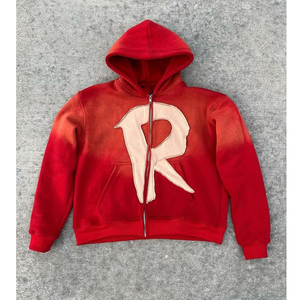 Sweat-shirt à capuche pour homme en molleton imperméable 100% coton, idéal pour l'hiver, écologique, teinture unie, motif uni - Product Image 6