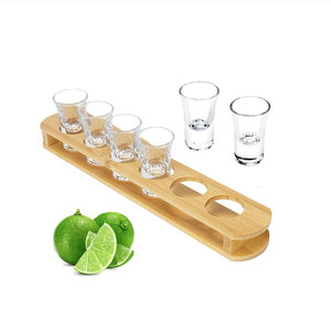 Bandeja de Servir Rectangular de Bambú Pintado de Alta Calidad Huhipro Deluxe, Ligera, Duradera, Segura para Alimentos, Antideslizante y Fácil de Limpiar - Product Image 3