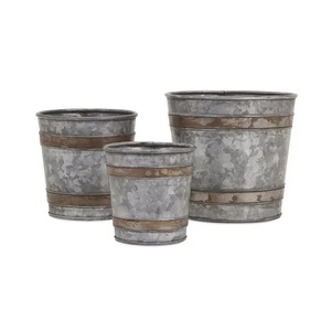 Living Room Decorative Aluminum Metal Round Planter Gold Color Small Size Luxury Design Pots For Garden Handmade Customized - Product Image 5