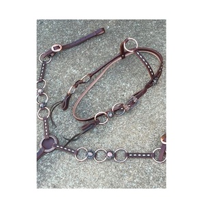 Fourniture directe en usine ensemble de clous en cuir occidental personnalisé sculpté à la main Design floral pour l'équitation à vendre - Product Image 1