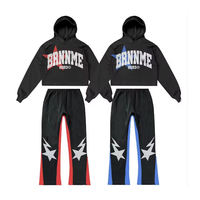 Ensembles Sweat à Capuche et Pantalon Évasé en Polaire Hiver Maternité Grande Taille Vintage Écologiques Personnalisés - Coton Unisexe Imprimé Sérigraphié