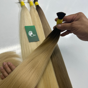Cuticules cheveux alignés de qualité supérieure en vrac vietnamien cheveux naturels blonds 613 vierge cuticule alignée extension de cheveux humains - Product Image 5