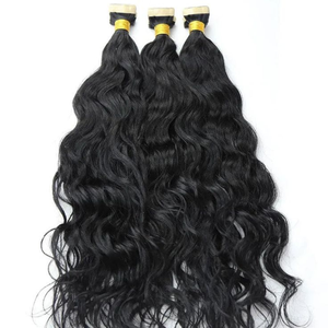 Extensions de cheveux indiens Remy de qualité supérieure, teinte brune naturelle, sans traitement chimique, double trame machine, pour usage professionnel en salon et exportation. - Product Image 4